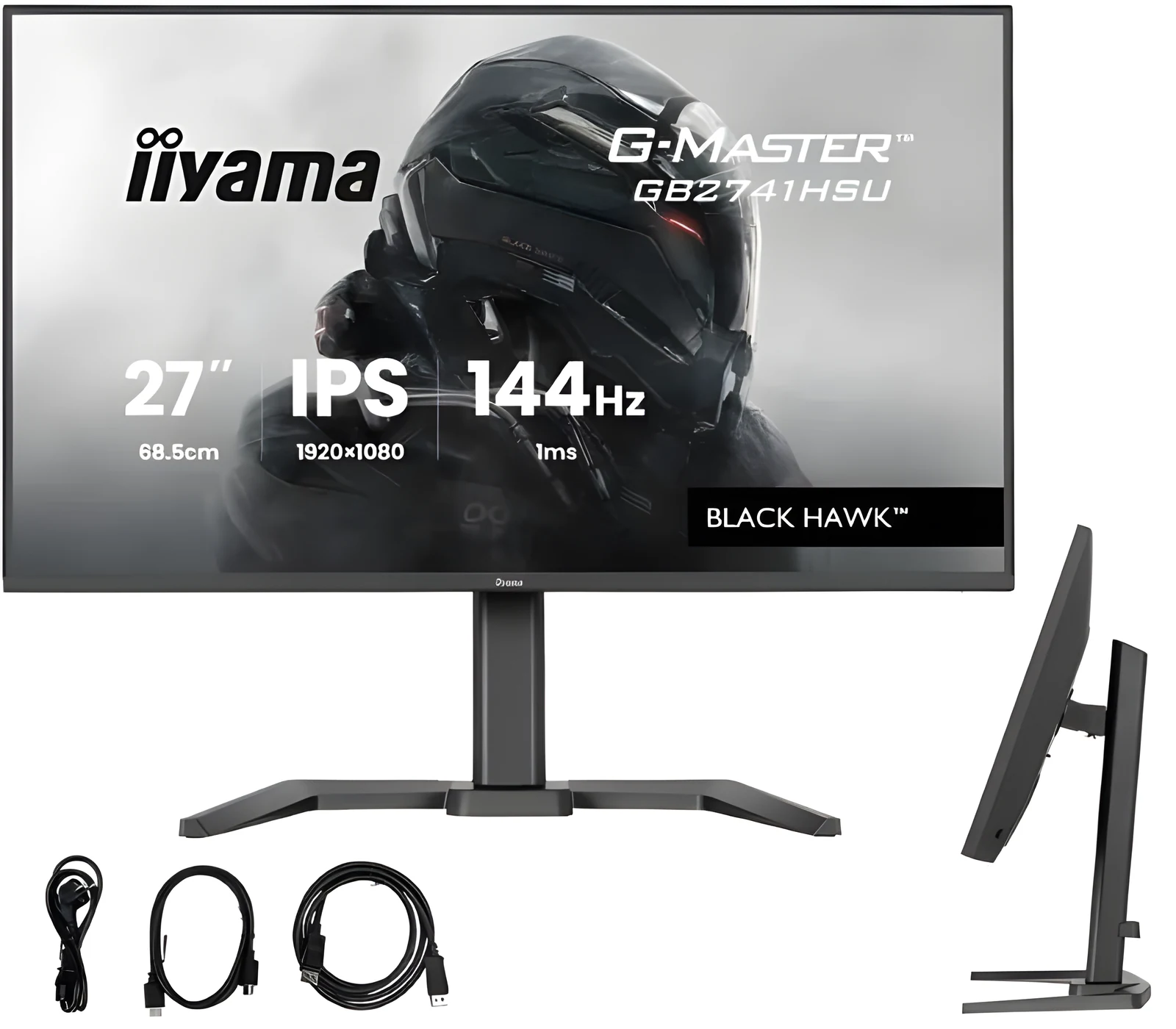 Monitor gamingowy IIYAMA GB2741HSU-B1 27" IPS 144Hz Black Hawk — zdjęcie 1 z 2