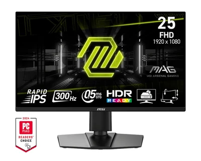 Monitor MAG 255PXF - Czarny, Bezramkowy, Gaming