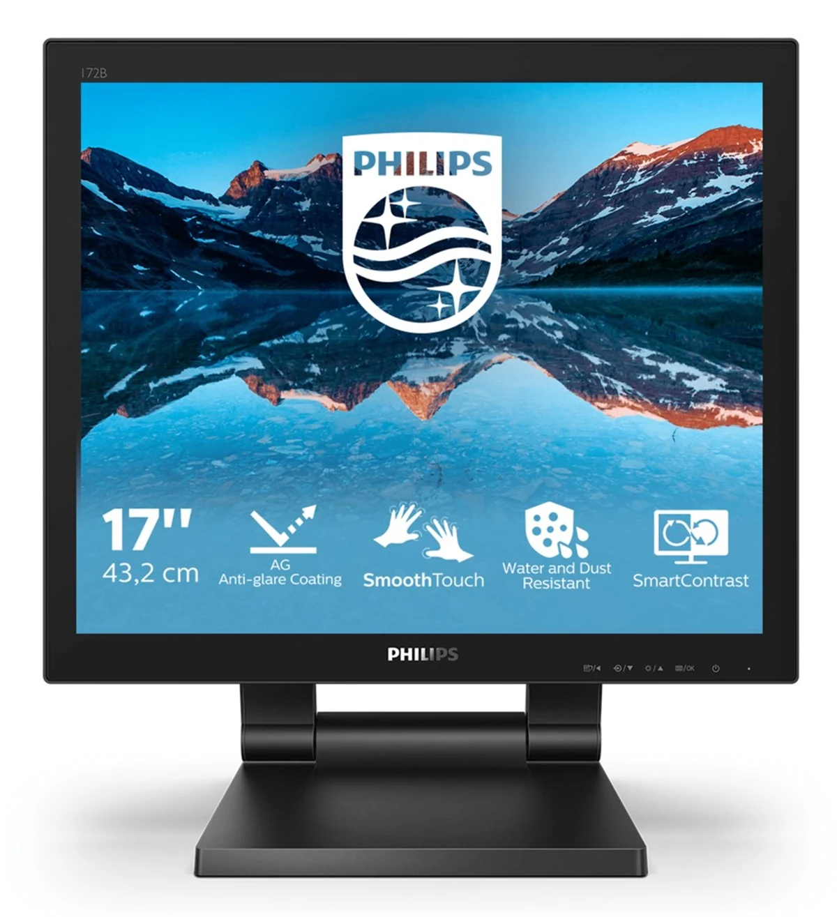 MONITOR PHILIPS LED 17" 172B9TL Touch Czarny IP65