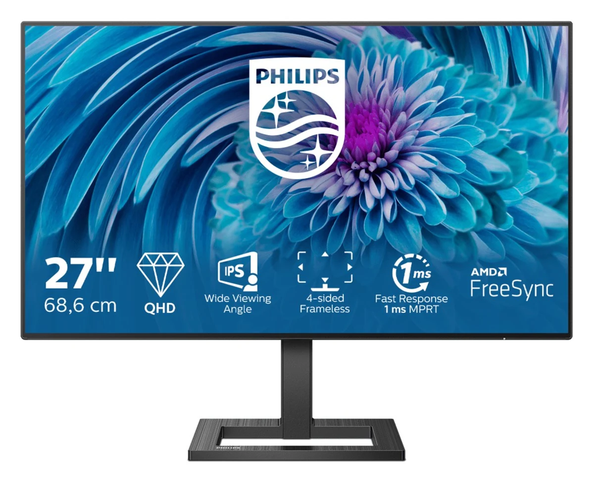 MONITOR PHILIPS LED 27" 275E2FAE - Domowy, Czarny