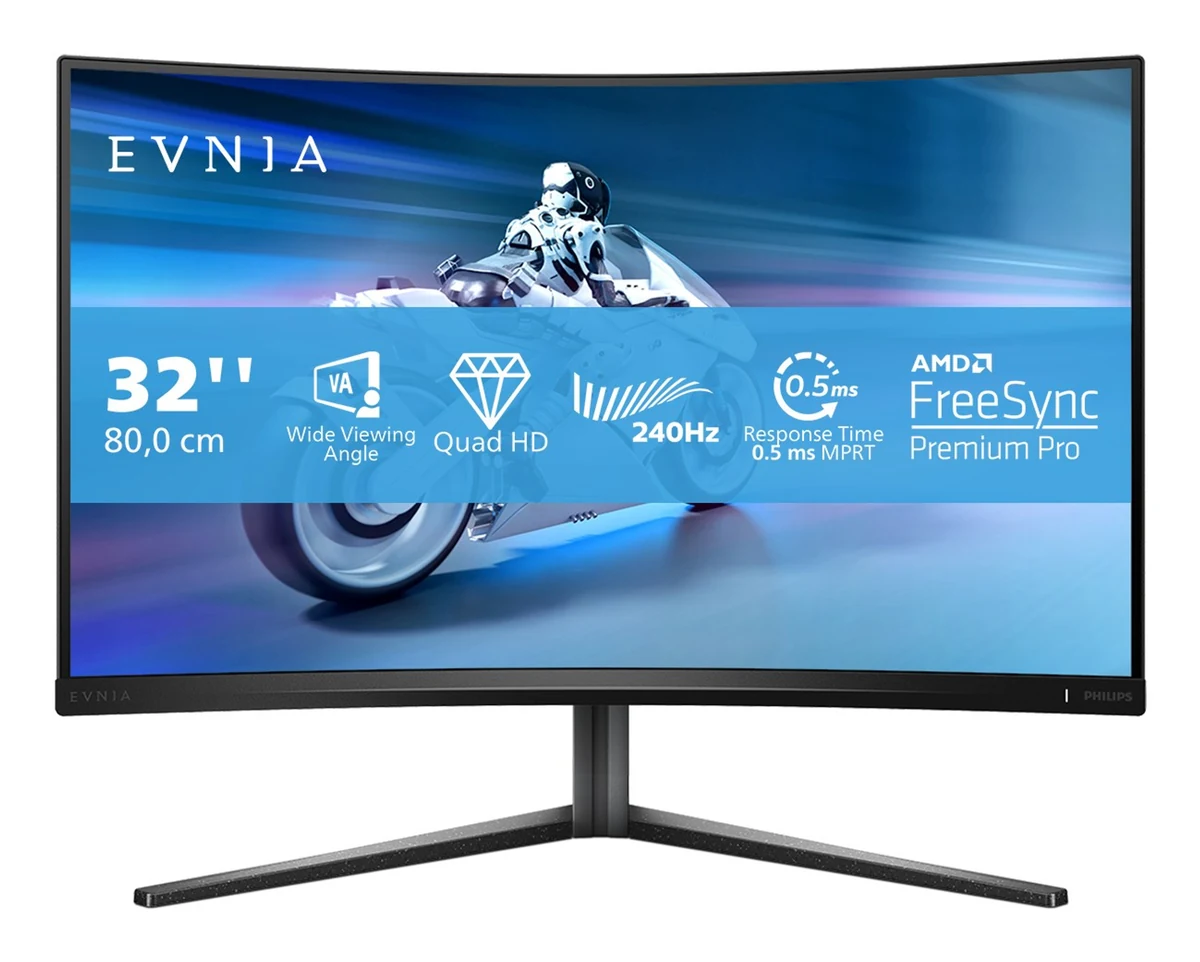 MONITOR PHILIPS LED 31.5" 32M2C5500W 240Hz