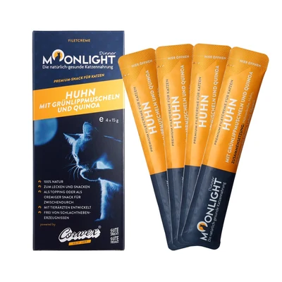 Mokra karma dla kota Moonlight Dinner - Filety z kurczaka w kremie, 60g (4 saszetki x 15g)