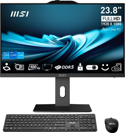 Komputer All-in-One MSI AIO PRO AP242P 14M-813EU z procesorem Intel Core i7-14700, 23,8-calowym ekranem IPS LED FHD, 16GB pamięci RAM, 1TB dyskiem SSD