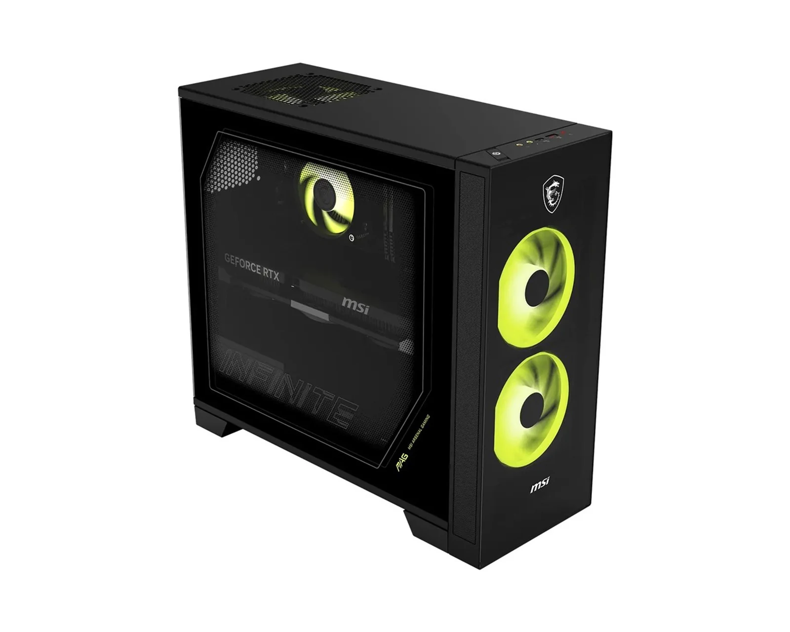 MSI MAG Infinite S AI 2NVL5-012XEU Core Ultra 5 225F 16GB DDR5 SSD1TB GeForce RTX 5060 8G VENTUS 2X OC V1 AW-XB560NF (WIFI 6E) Bluetooth 5.3 500W noOS Black 2Y — zdjęcie 1 z 5