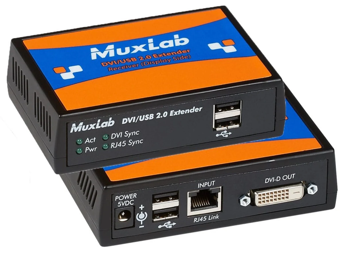 MUXLAB EXTENDER KIT DVI/USB 2.0 HDBASE T