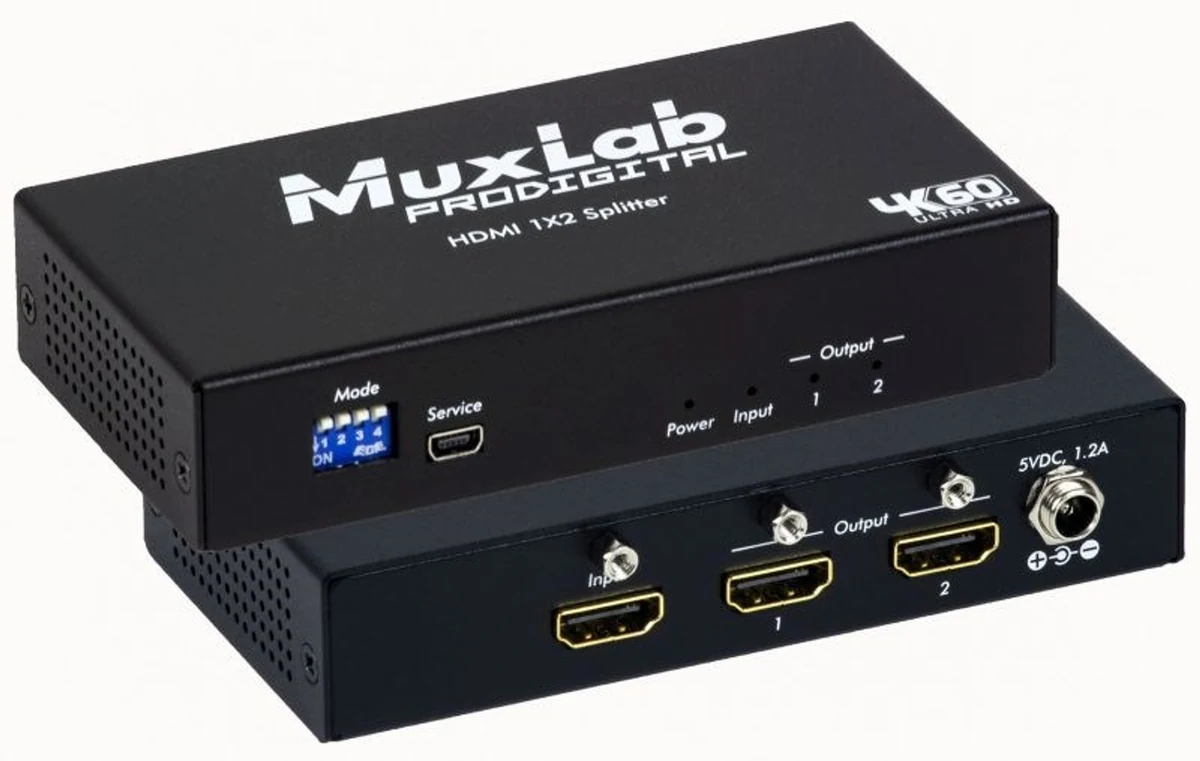 Splitter HDMI MuxLab 1x2, 4K/60 Hz