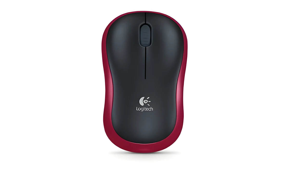 Mysz bezprzewodowa Logitech M185, czerwona