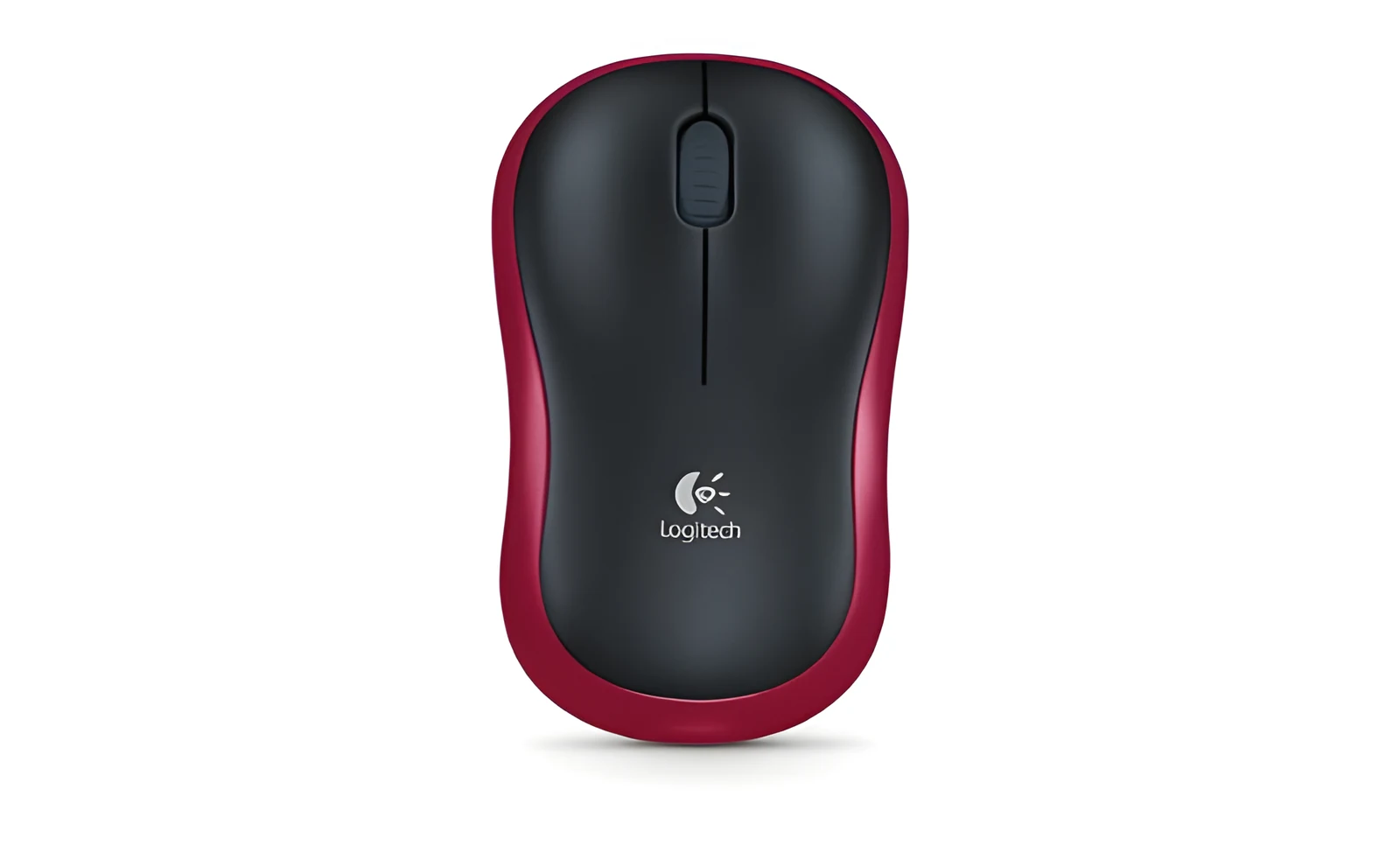 Mysz bezprzewodowa Logitech M185, czerwona — zdjęcie 1 z 3