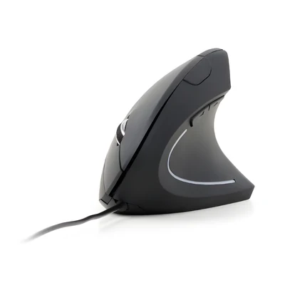 Mysz ergonomiczna Gembird MUS-ERGO-01 - Czarna, 3200 DPI