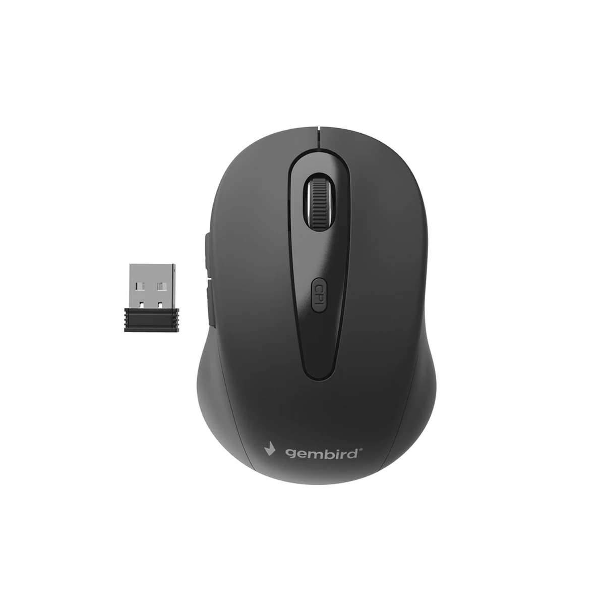 Mysz GEMBIRD MUSW-6B-01 - Czarna, 1600 DPI