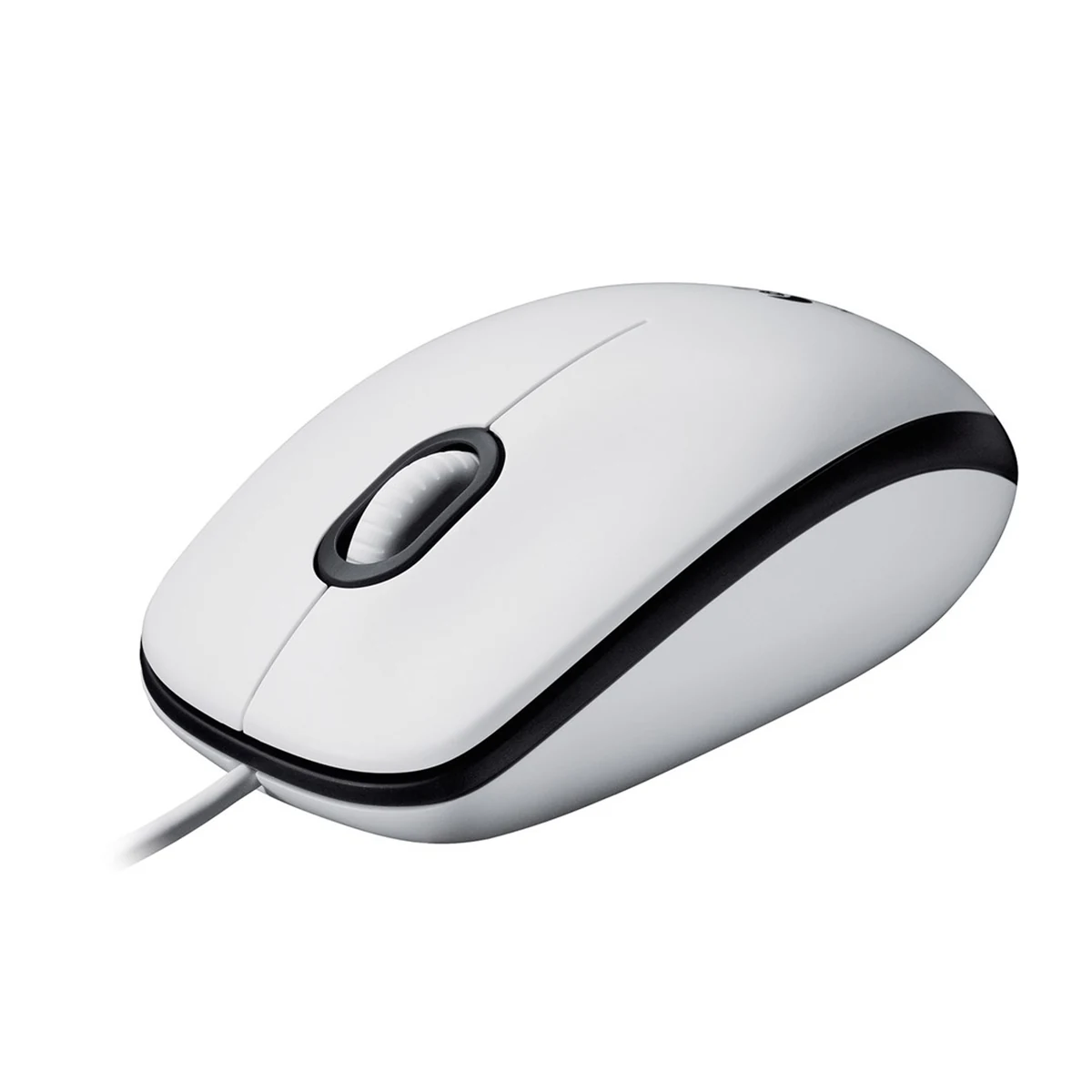 Mysz Logitech M100 White - Biała, Oburęczna
