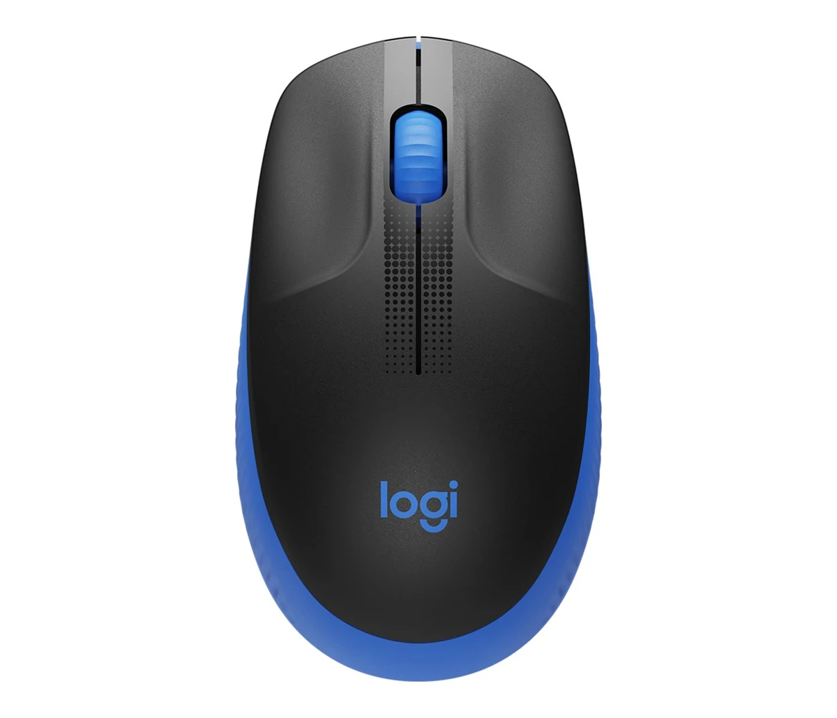 Mysz Logitech M190 Blue, oburęczna, czarna