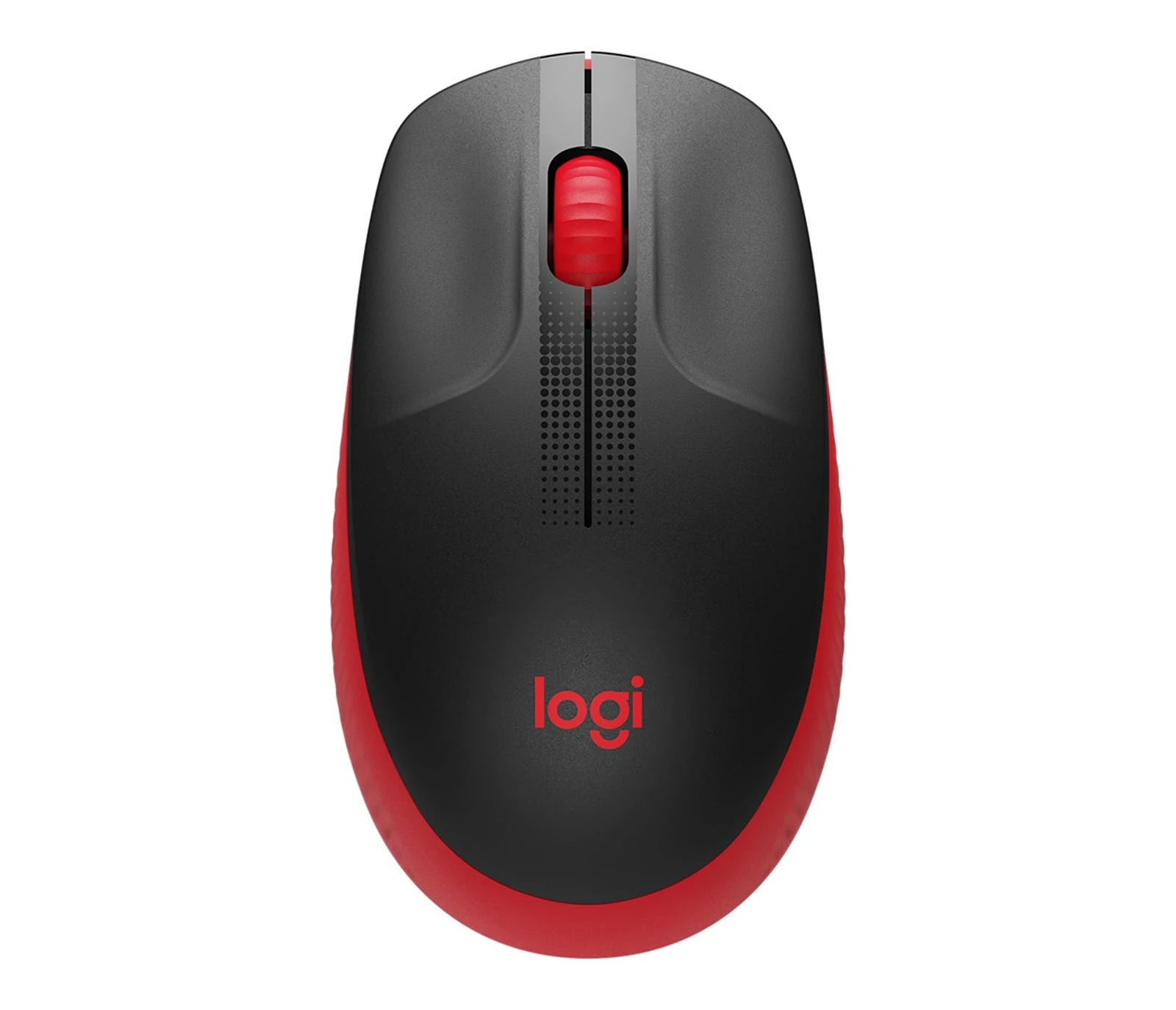 Mysz Logitech M190 Red - Oburęczna, Czarna — zdjęcie 1 z 5