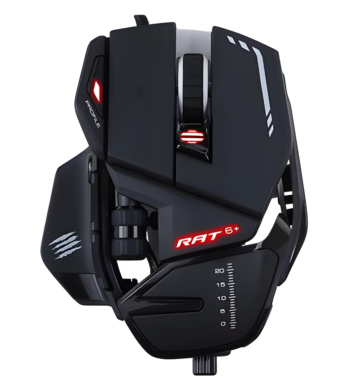 Mysz Mad Catz R.A.T. 6+ - Czarna, Praworęczna