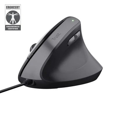 Mysz ergonomiczna TRUST BAYO II, czarna