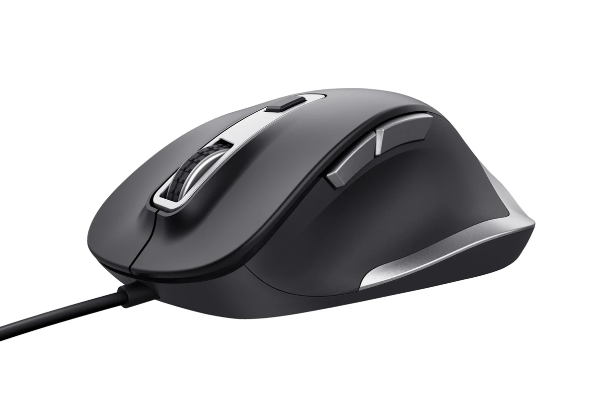 Mysz TRUST FYDA Wired ECO - Praworęczna, Monochromatyczna