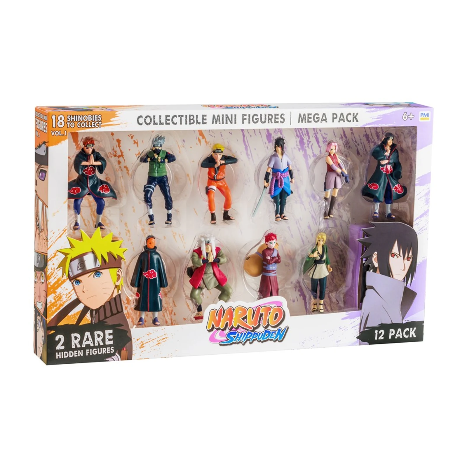 Kolekcja Deluxe: NARUTO SHIPPUDEN - Zestaw 12 figurek wersja A