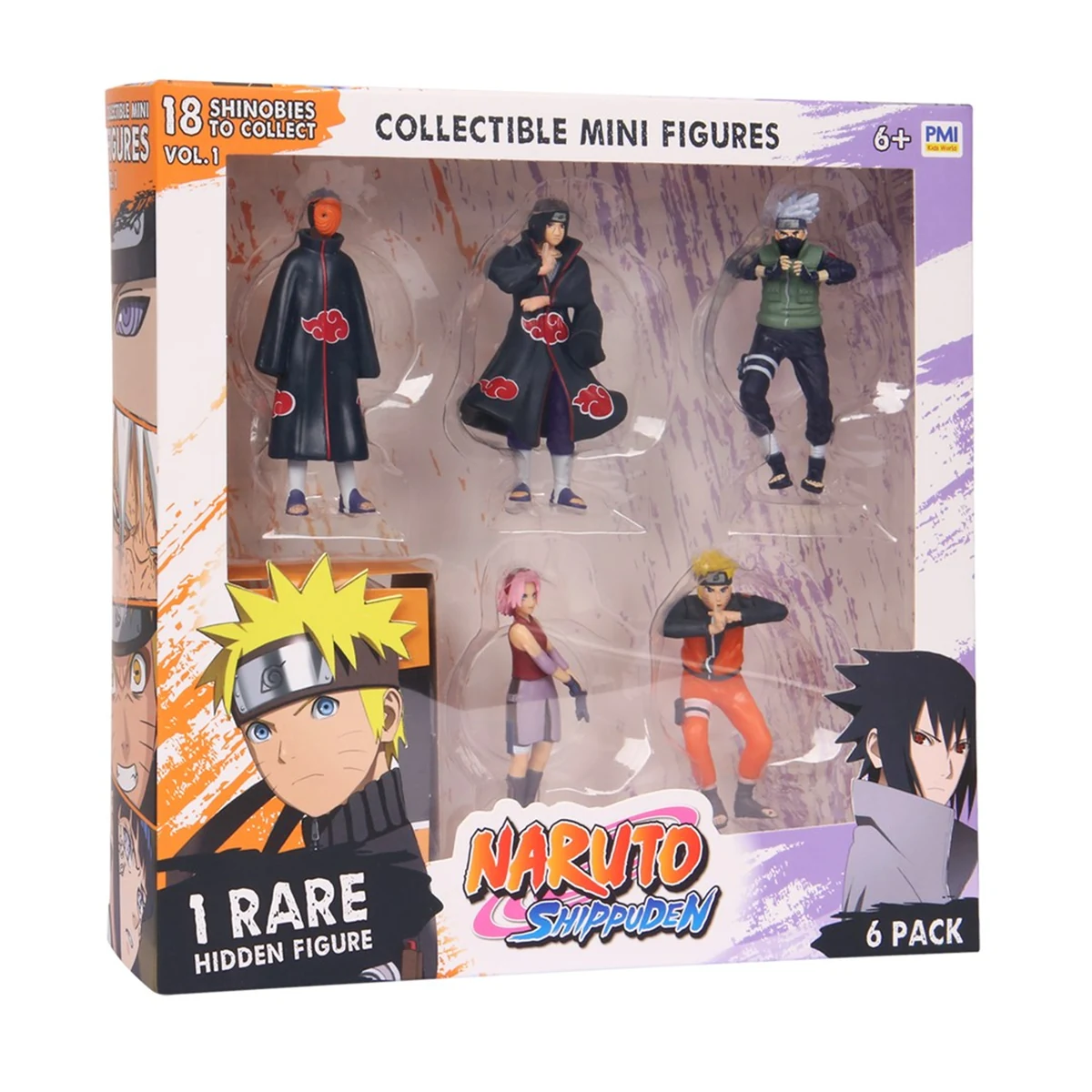 NARUTO SHIPPUDEN 6 Pack Deluxe Figures