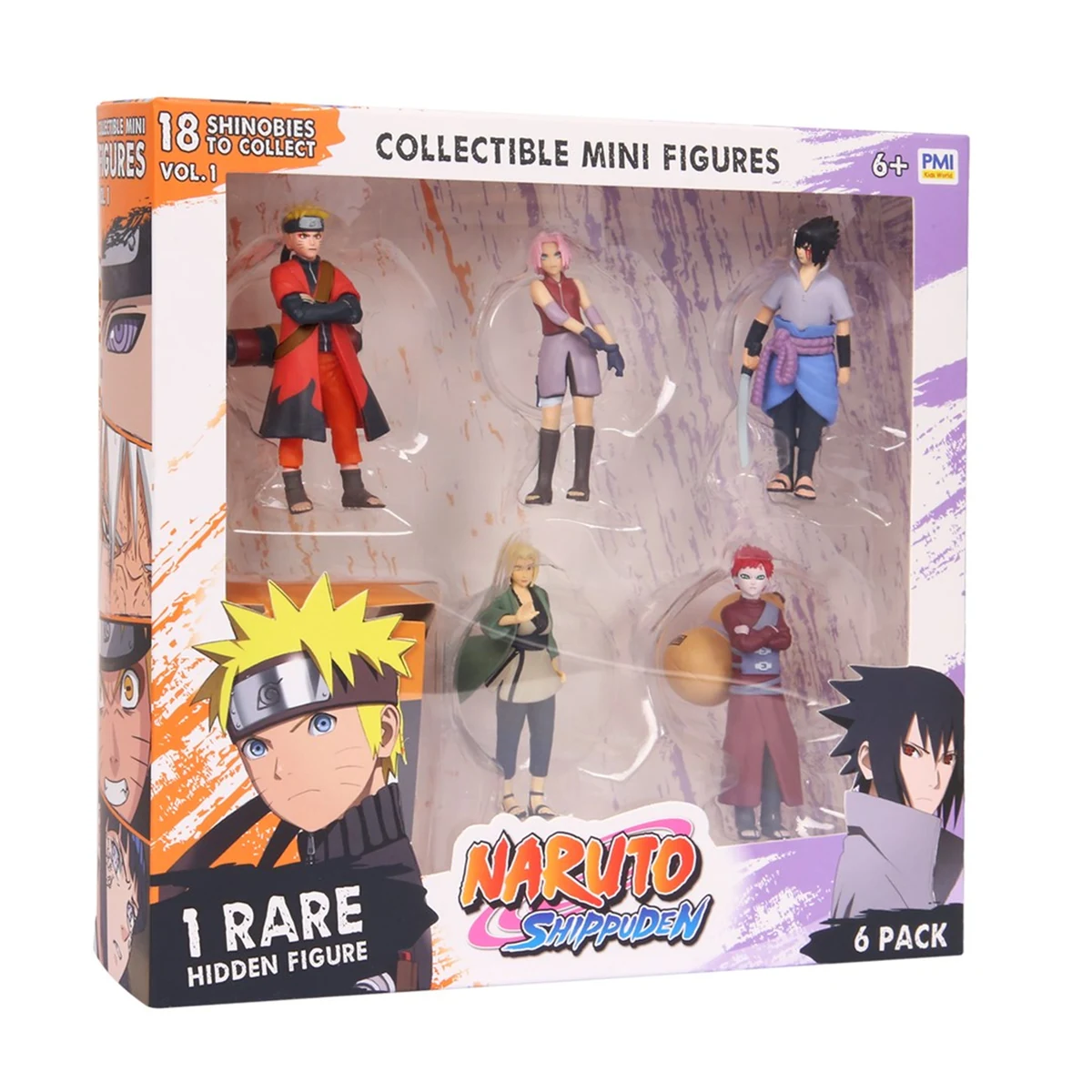 NARUTO SHIPPUDEN 6 Pack Deluxe Figures Ver. C