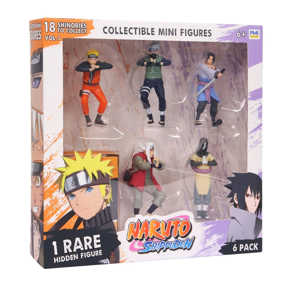 NARUTO SHIPPUDEN 6 Pack Deluxe Figurines Ver. B
