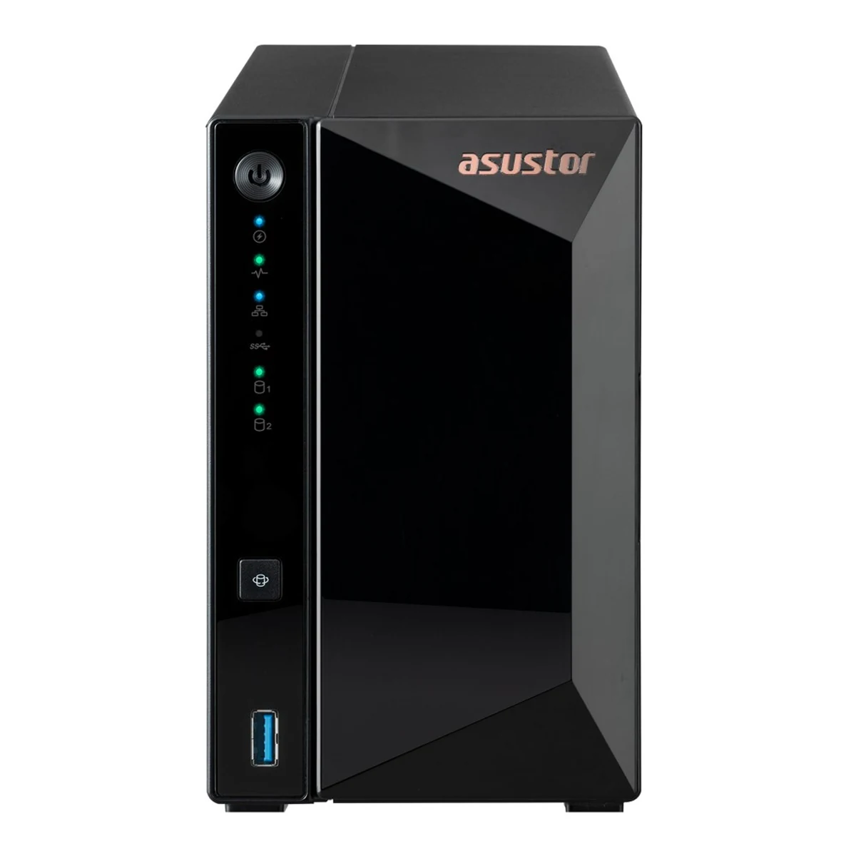 NAS Asustor AS3302T v2; 2 Porty Dyskiet; Procesor RTD1619B