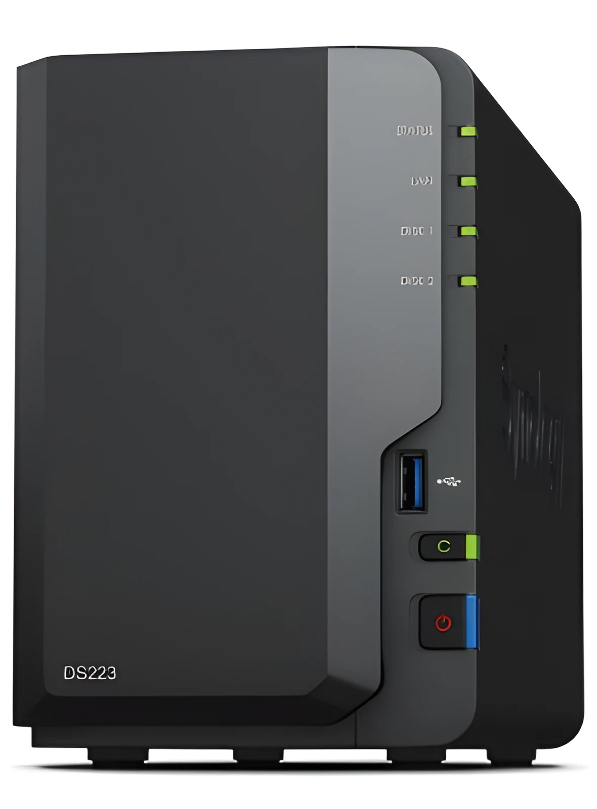 Dwudyskowy serwer NAS Synology DS223 Kluczowe specyfikacje: - Typ: Serwer plików NAS - Marka: Synology - Model: DS223 - Obsługa: 2 dyski HDD/SSD - Procesor: Realtek RTD