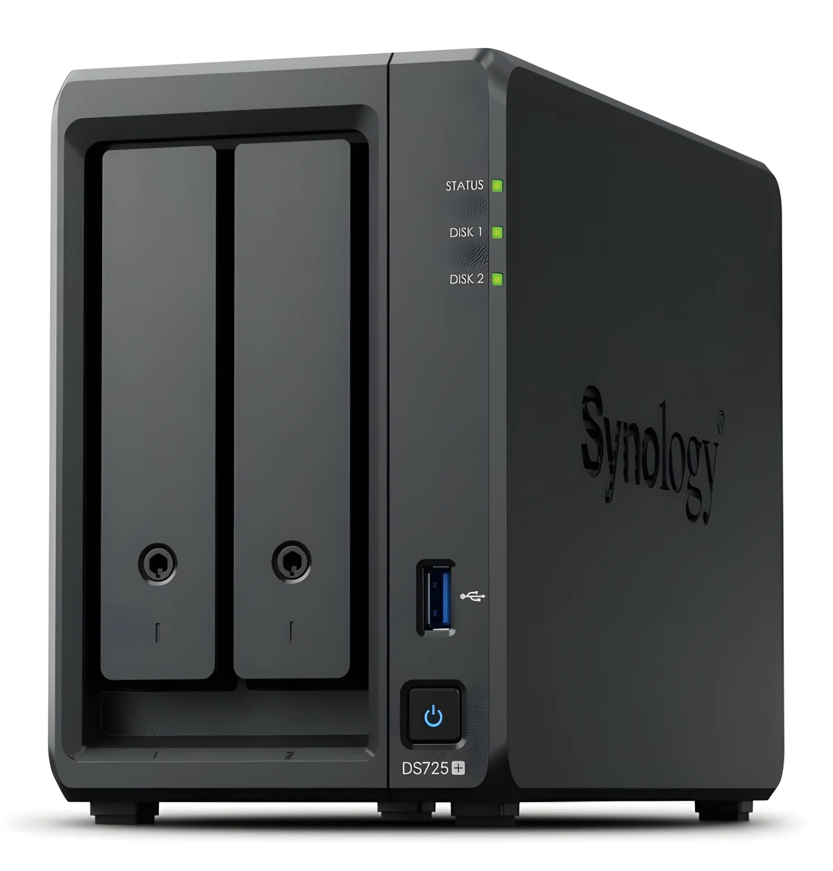 Serwer NAS Synology DS725+ - Procesor Ryzen R1600, 4GB DDR4