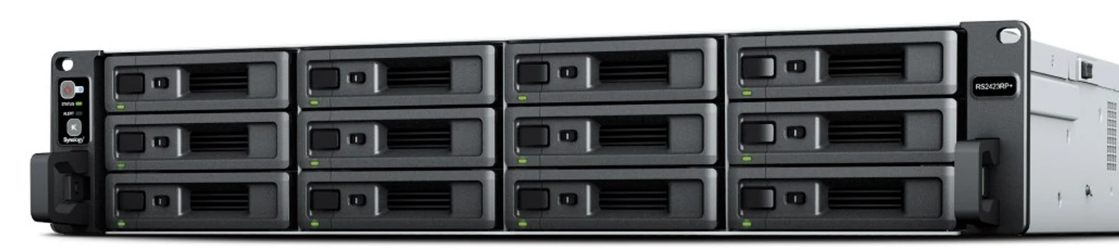 Serwer NAS Synology RS2423+ z procesorem Ryzen V1780B i obsługą 12 dysków 3,5"/2,5" SATA — zdjęcie 1 z 7