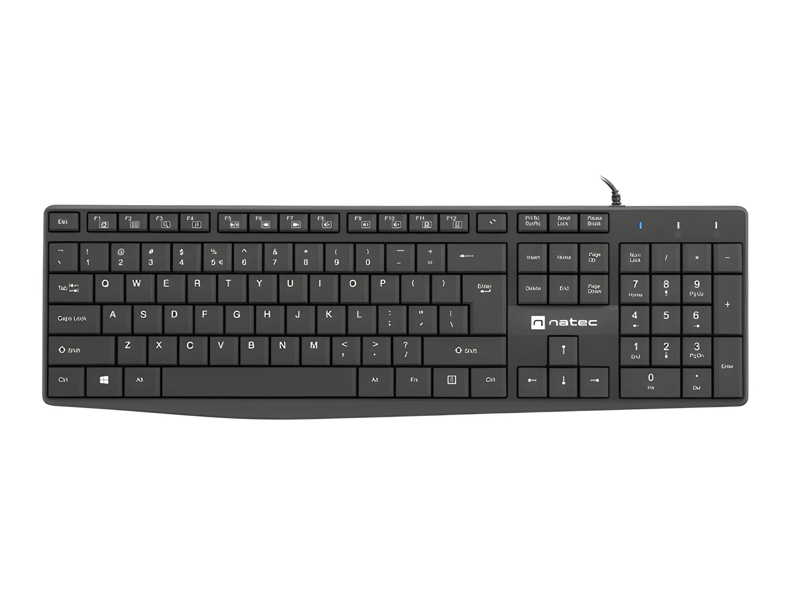 Klawiatura Natec Nautilus US Slim Czarna NKL-1950 — zdjęcie 1 z 4