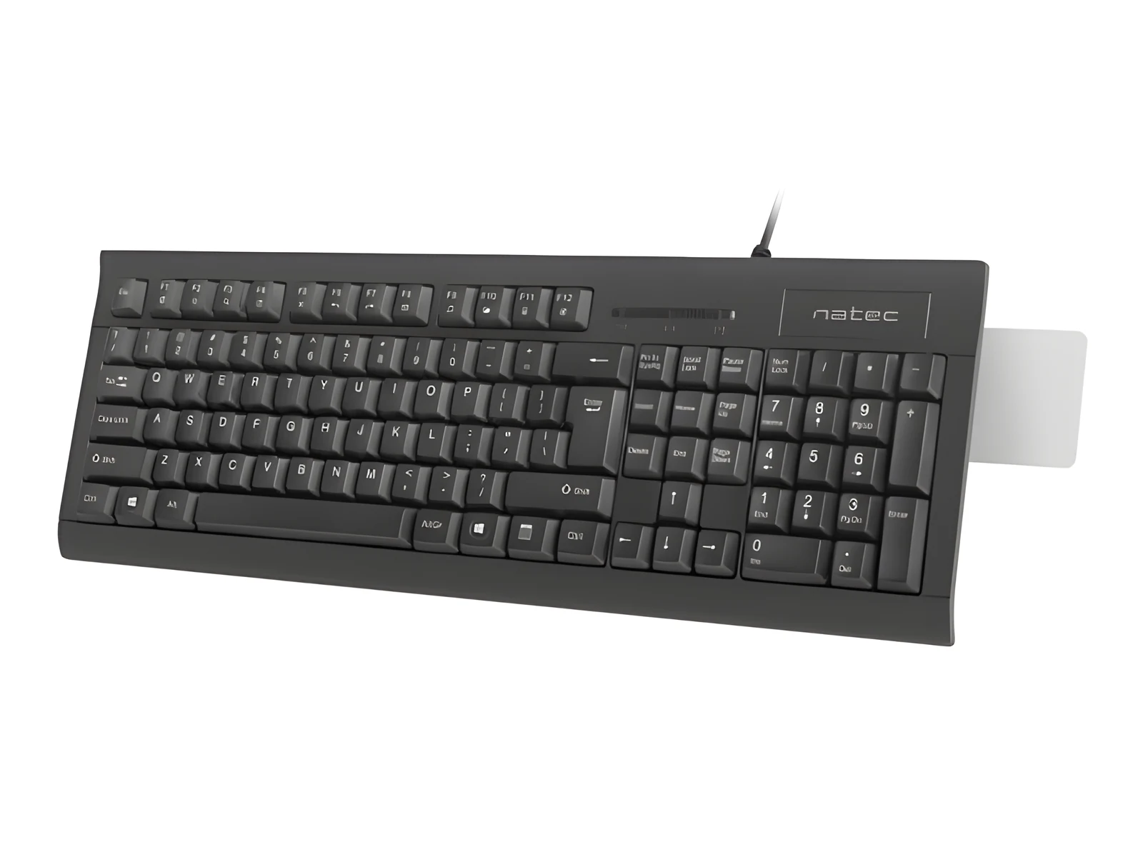 Klawiatura Natec Moray US z czytnikiem kart Smart ID, NKL-1055 — zdjęcie 1 z 6