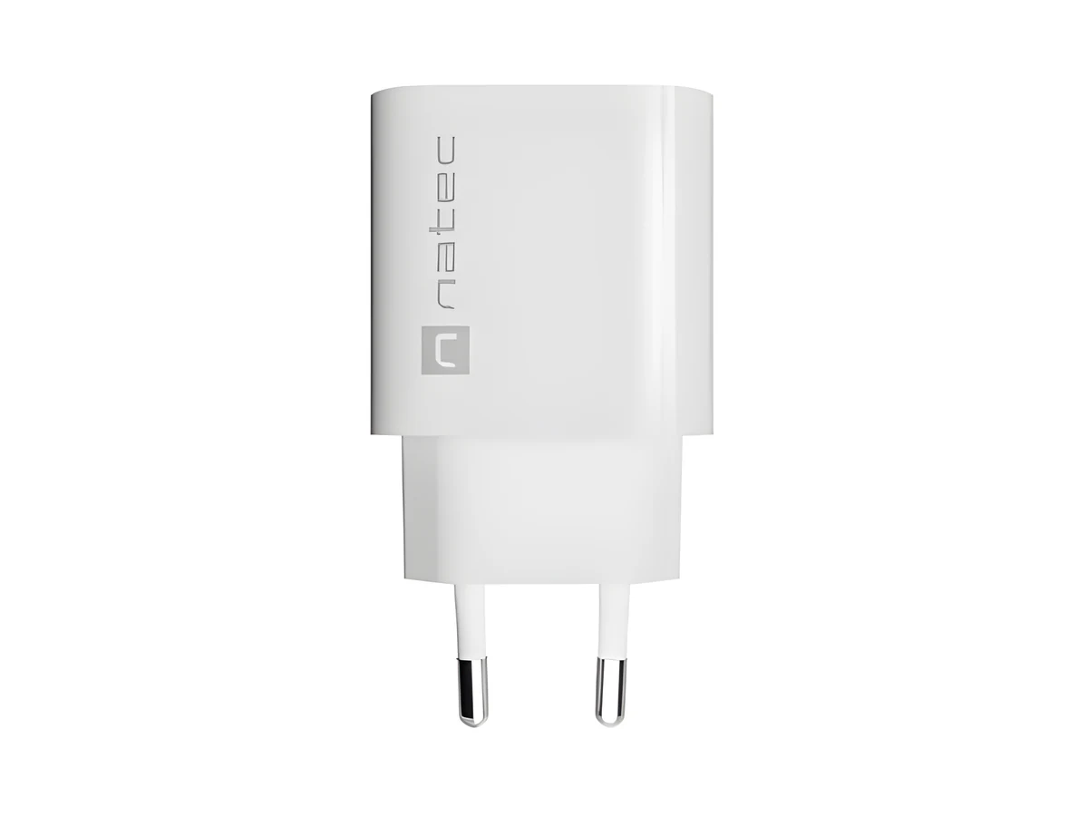 NATEC ŁADOWARKA SIECIOWA RIBERA 1X USB-A 18W BIAŁA