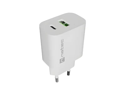 NATEC ŁADOWARKA SIECIOWA RIBERA 1X USB-A + 1X USB-