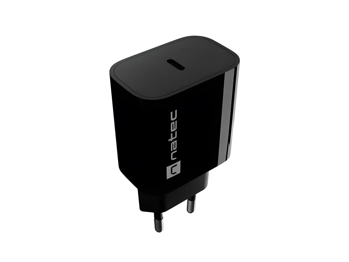 NATEC ŁADOWARKA SIECIOWA RIBERA 1X USB-C 20W CZARN