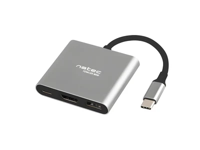 Przełącznik NATEC NMP-1607 - Mini Hub USB-C PD, USB 3.0, HDMI 4K