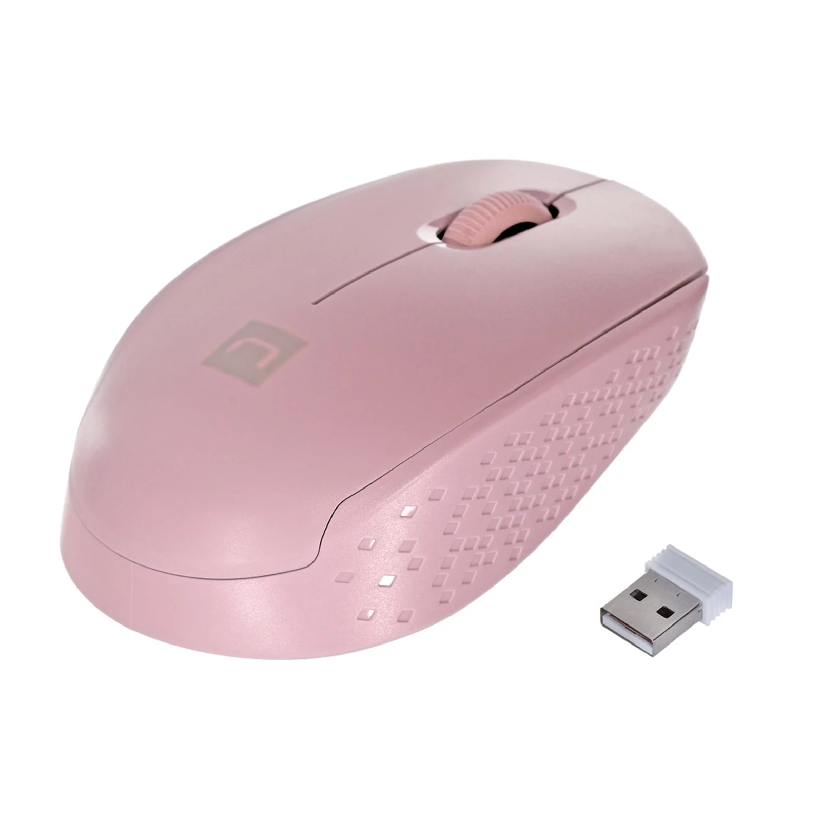 Mysz bezprzewodowa Natec Stork 1600 DPI, różowa — zdjęcie 1 z 8