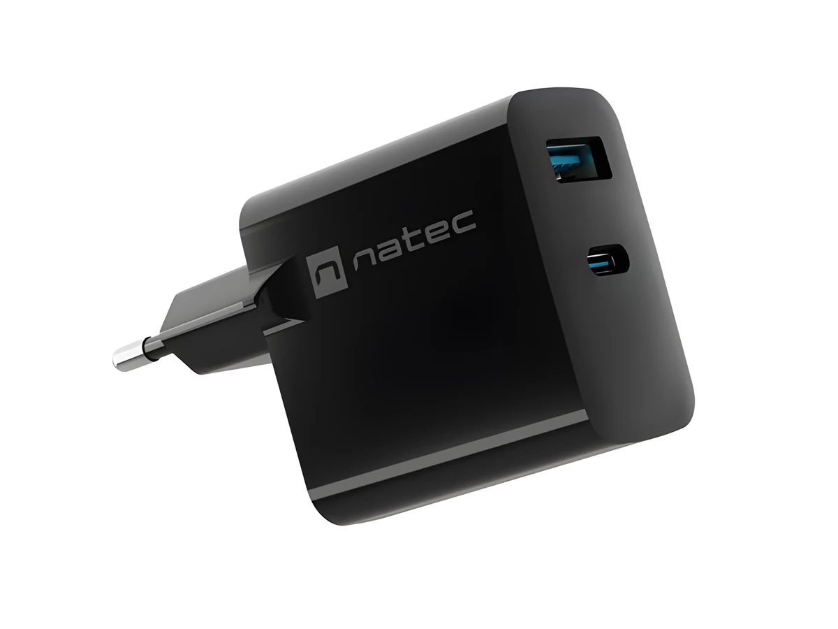 NATEC RIBERA GAN 45W Ładowarka USB-A i USB-C