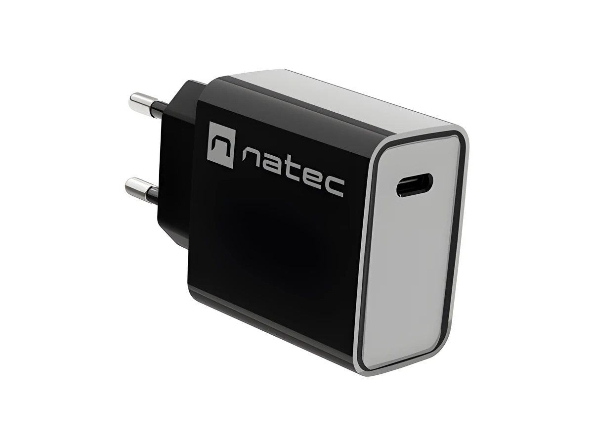 NATEC RIBERA USB-C 20W Power Delivery Ładowarka Czarna