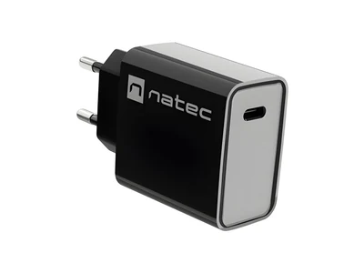 Ładowarka sieciowa Natec Ribera USB-C 20W Power Delivery, czarna