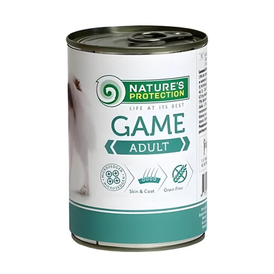 Mokra karma dla psa dorosłego Nature's Protection z dzikiem 400g