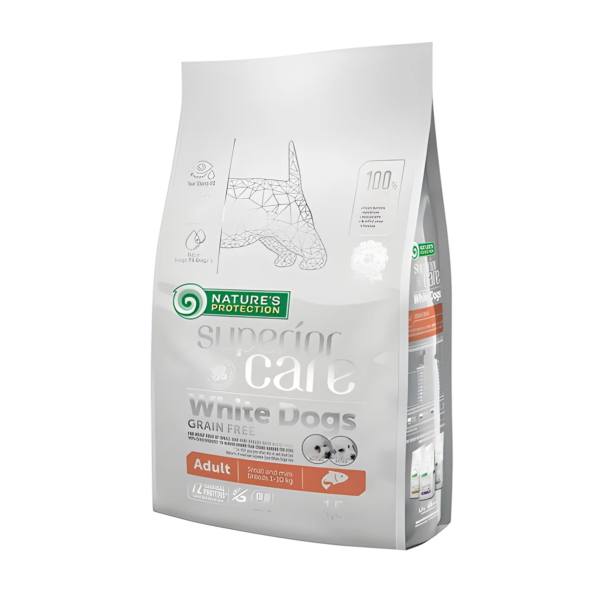 Nature's Protection White Dogs Grain Free Łosoś 1.5kg