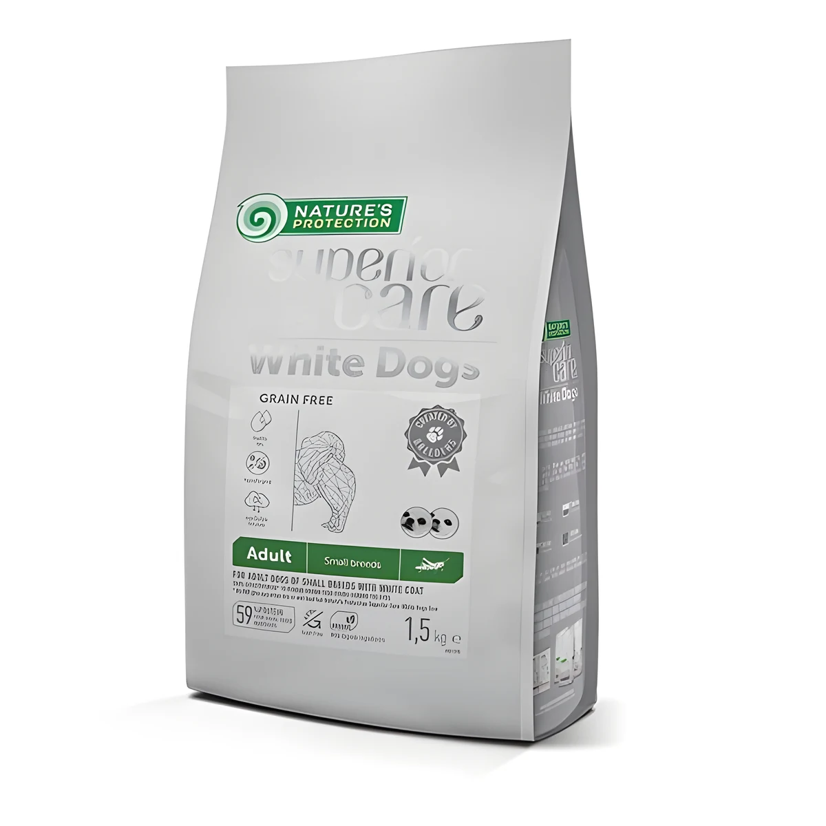 Nature's Protection White Dogs Insects 1,5kg dla Małych Razy