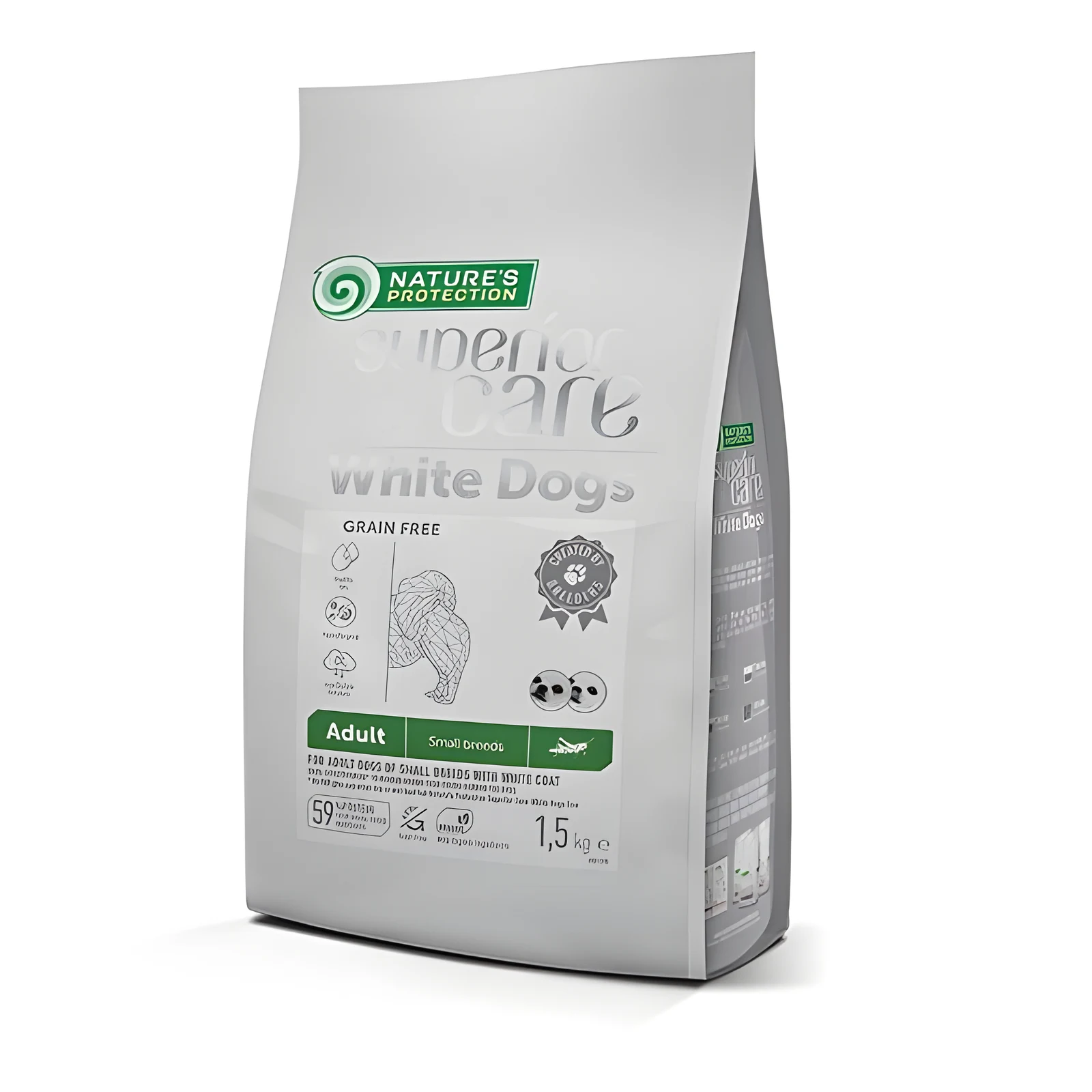 Nature's Protection White Dogs Insects 1,5kg dla Małych Razy