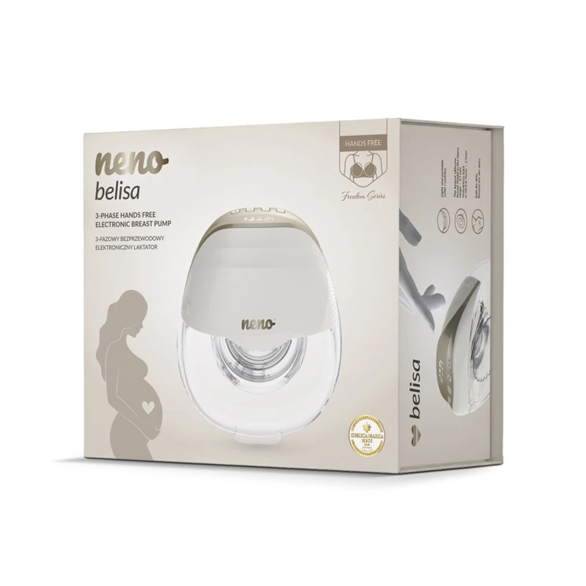NENO 3FAZOWY LAKTATOR HANDS-FREE +ETUI BELISA TWIN