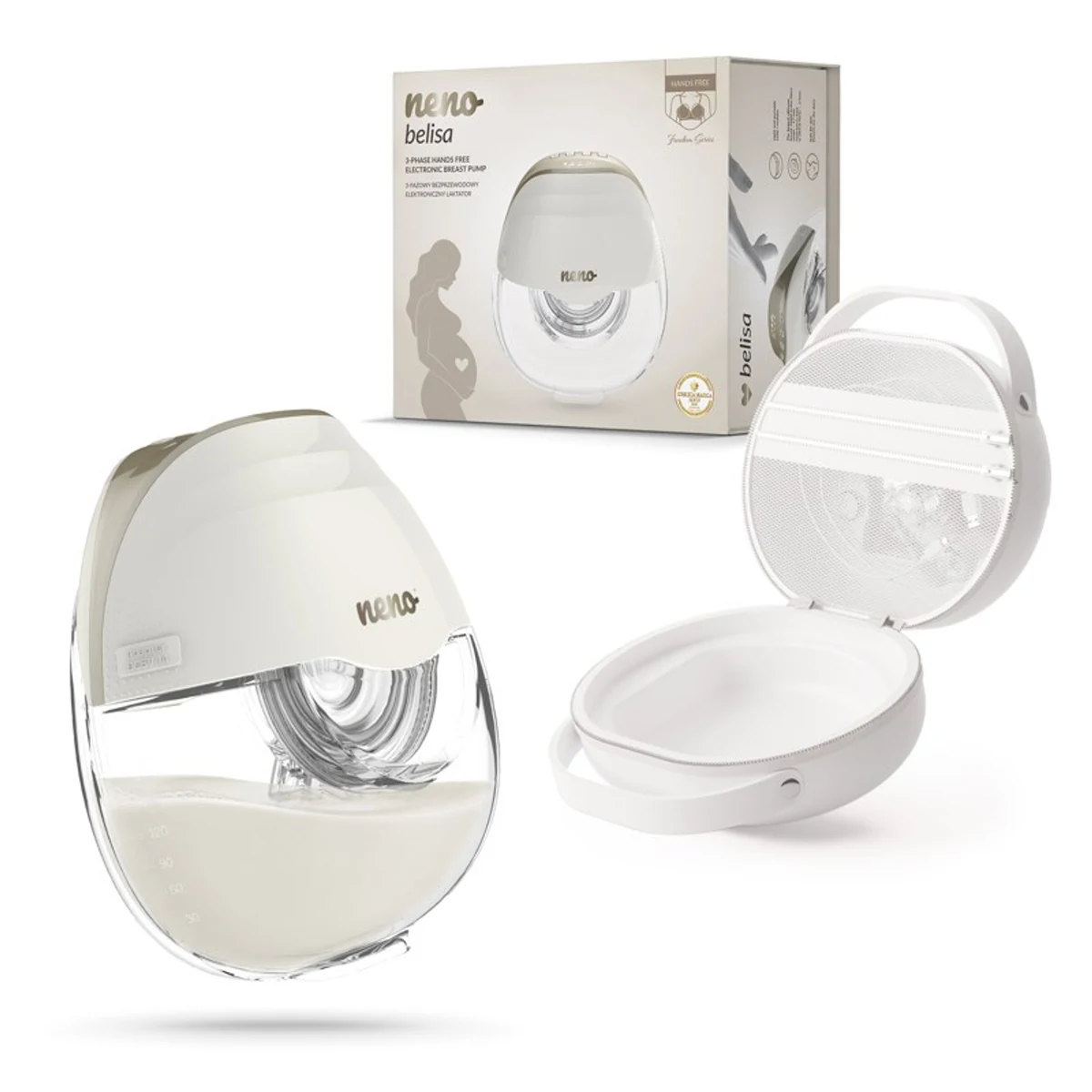 NENO 3FAZOWY LAKTATOR HANDS-FREE+ ETUI NENO BELISA