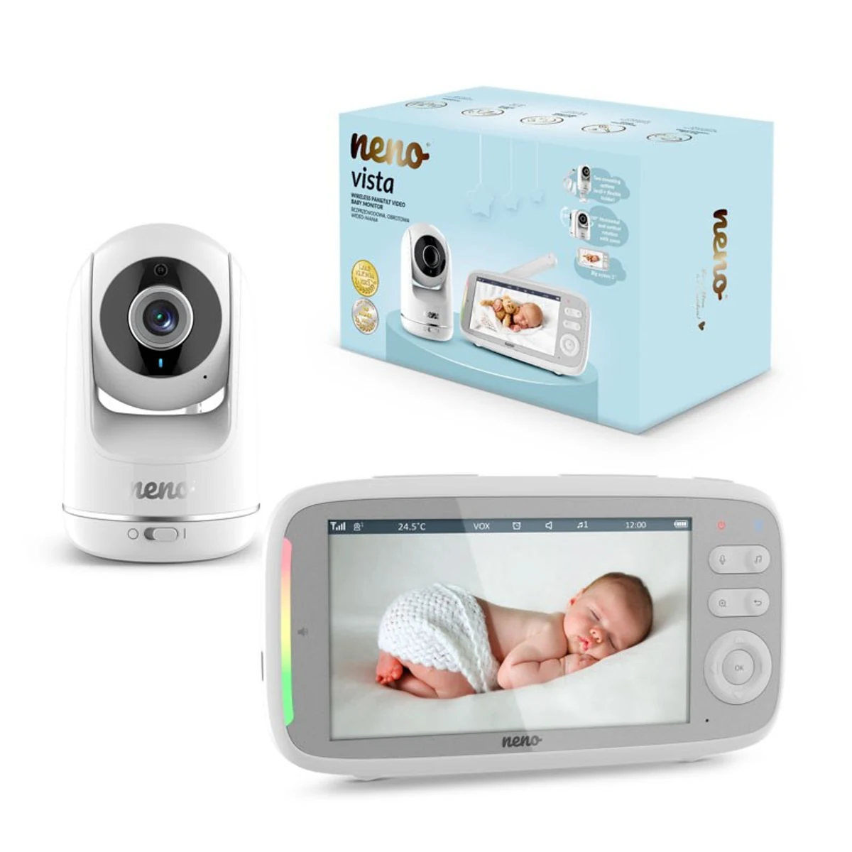 Niania elektroniczna Neno Vista 2,4 GHz z kamerą