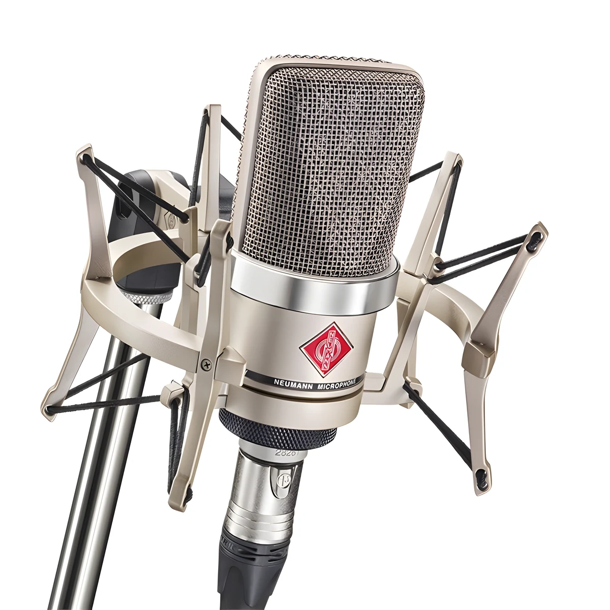 Neumann TLM 102 NI Studio Set - Mikrofon pojemnościowy, wielkomembranowy z uchwytem przeciwwstrząsowym, nikiel