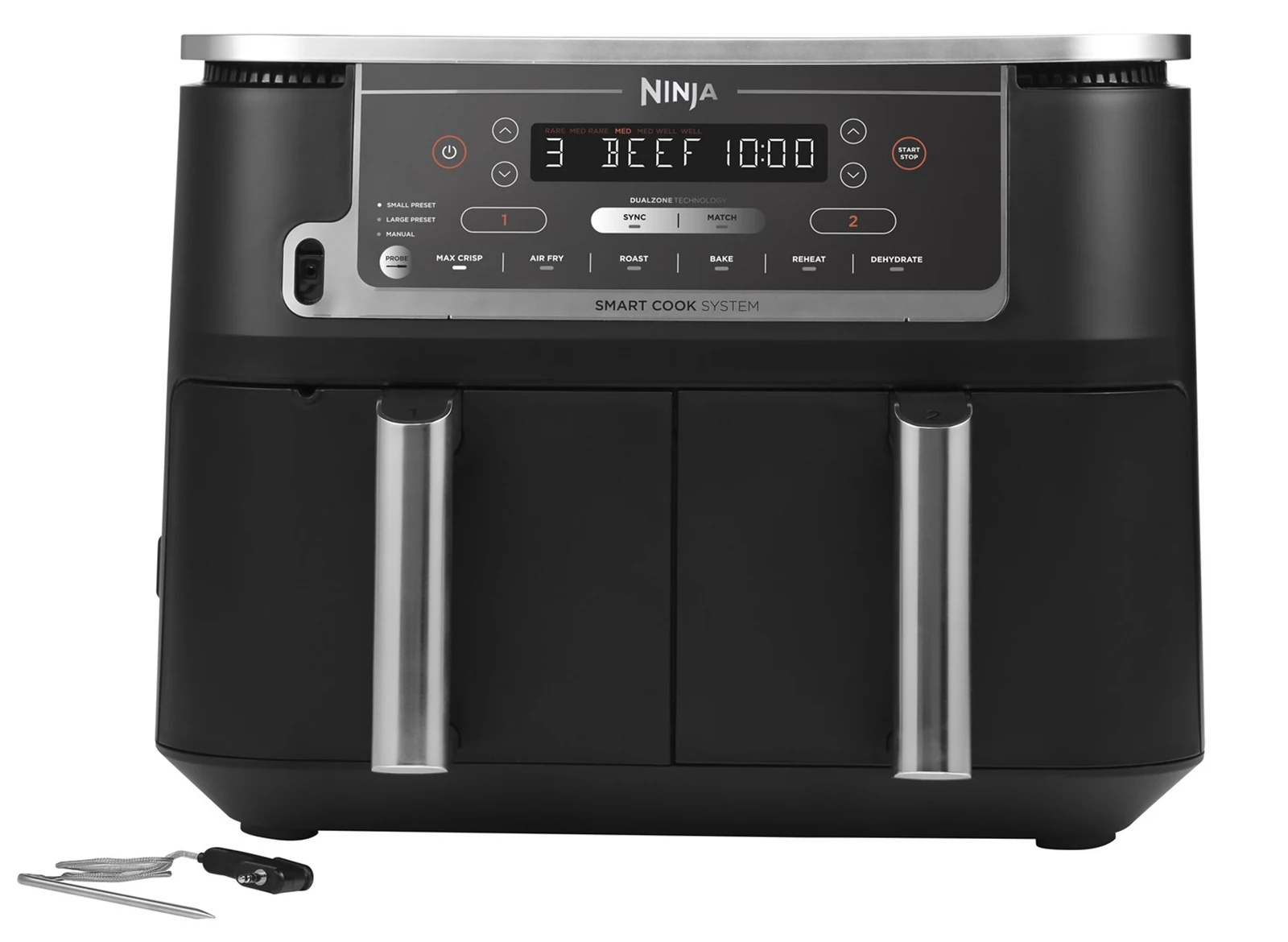 NINJA Frytkownica beztłuszczowa AF451EU - 9,5 l, 2470 W, czarna — zdjęcie 1 z 5