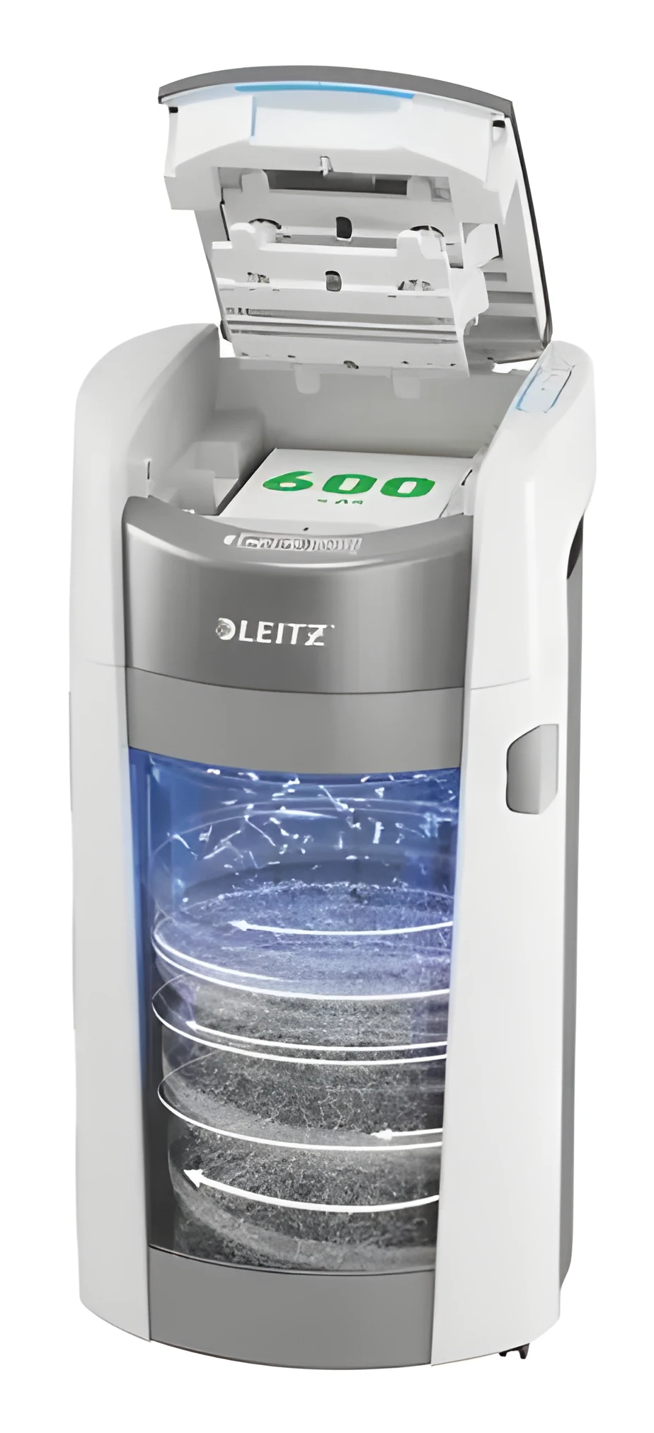 Niszczarka Leitz IQ Optimax AutoFeed 600, P5, 600 kartek, 50 l kosz