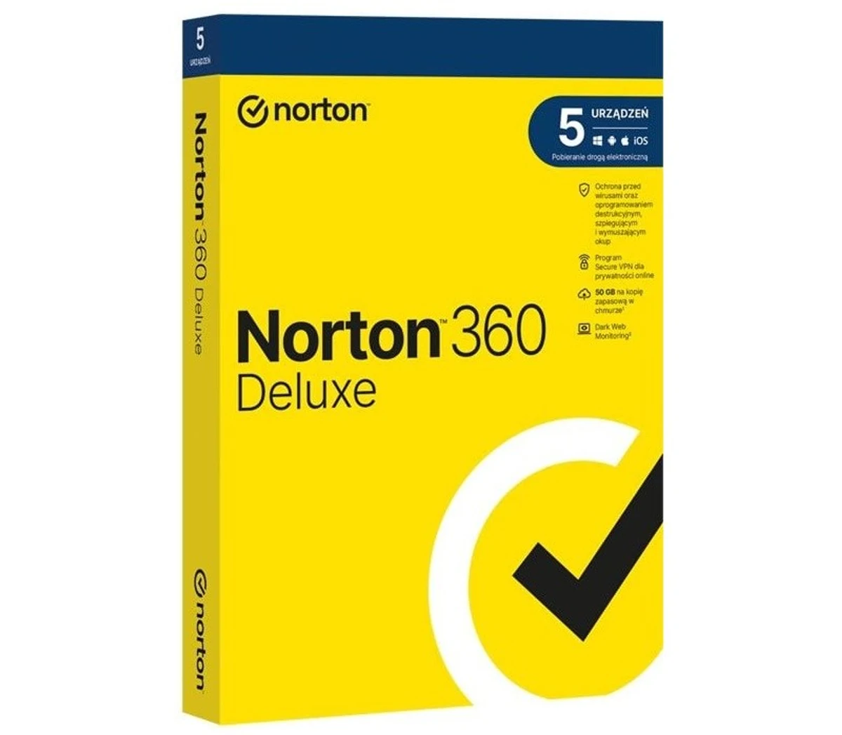 Norton 360 Deluxe 5D/36M ESD - Oprogramowanie Antywirusowe