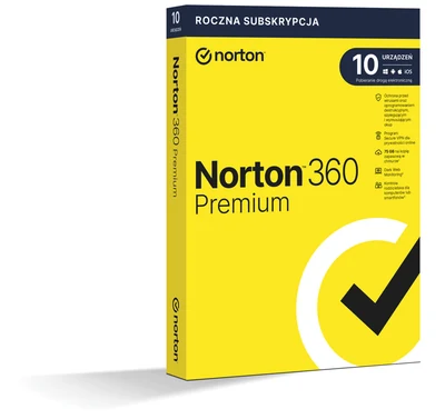 Norton 360 Premium - 10 urządzeń, 12 miesięcy, licencja elektroniczna